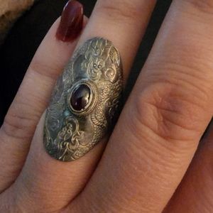 Silver and Amethyst ring